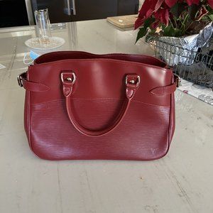 Louis Vuitton - Red Leather City Steamer Mini
